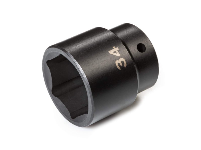 TEKTON 1/2 Inch Drive x 34 mm Shallow 6-Point Impact Socket | SID22134 - Image 1